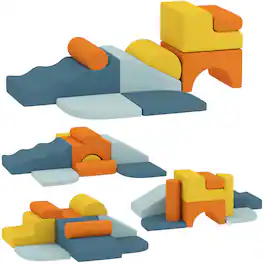 Qaba - Soft Play Set - Multicolored