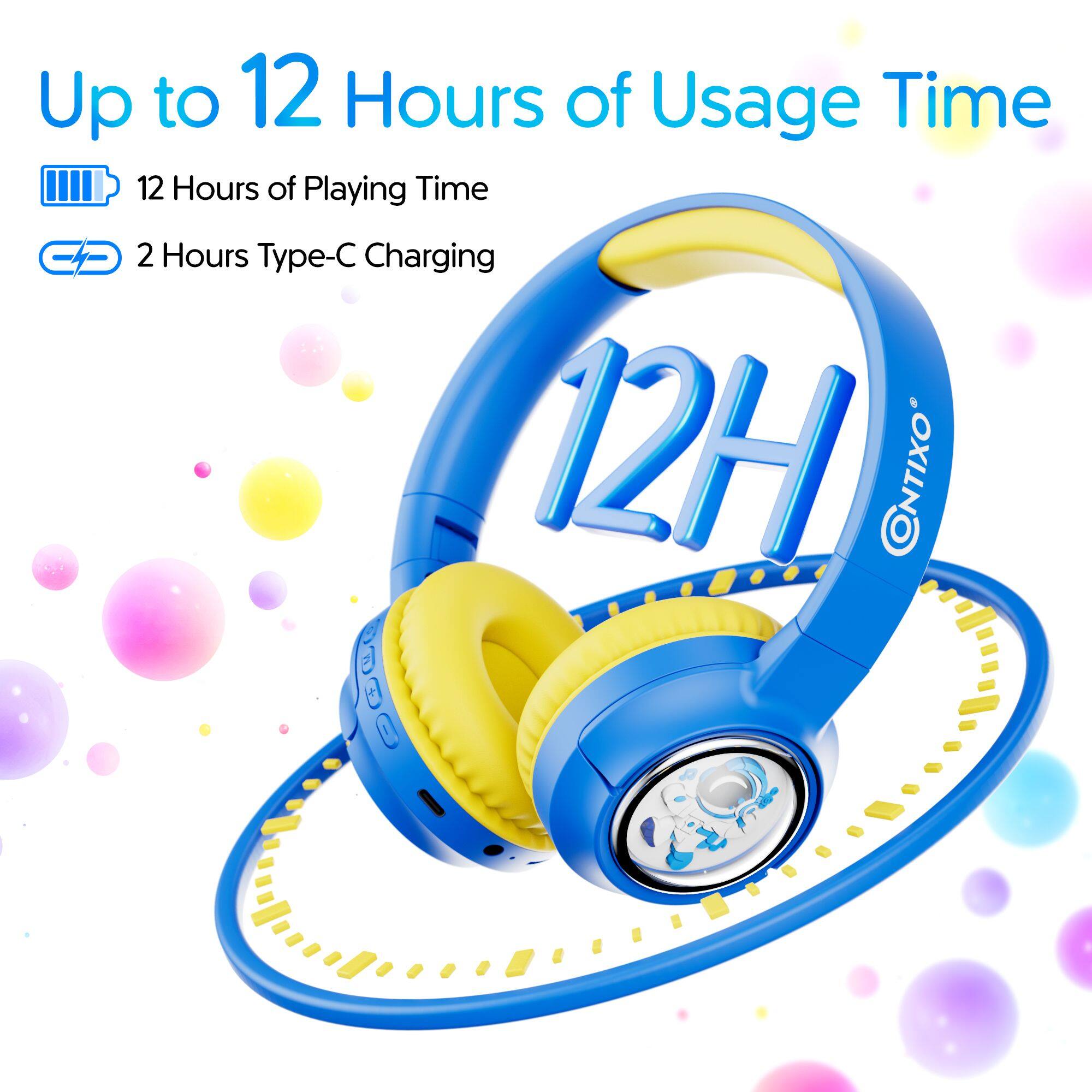 Up to 12 Hours of Usage Time
12 Hours of Playing Time
2 Hours Type-C Charging
12H CONTIXO