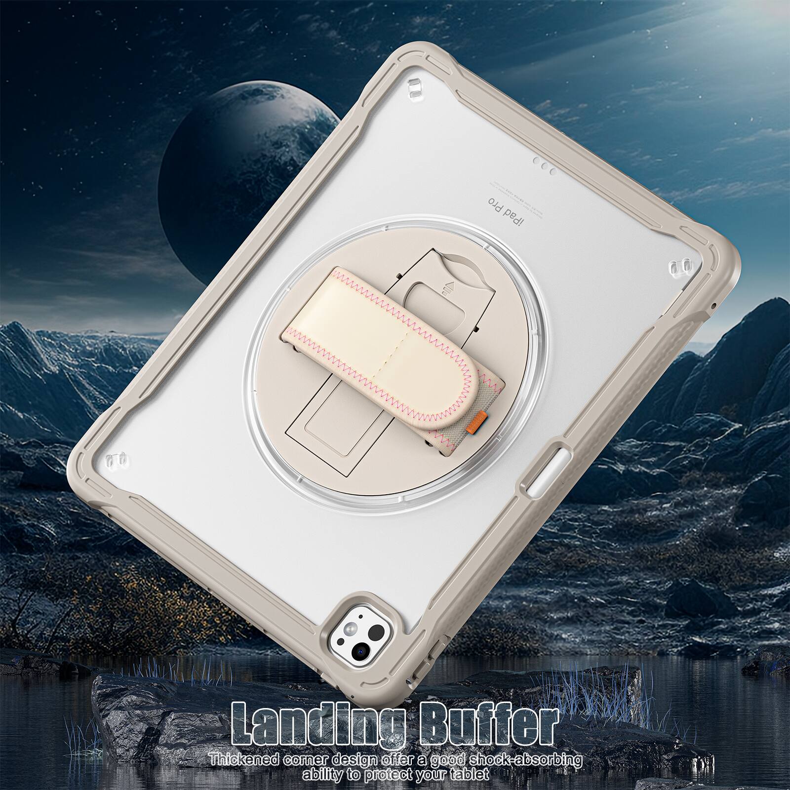 A Pro iPad Landing Buffer Thickened corner design offers a good shock-absorbing ability to protect your tablet.