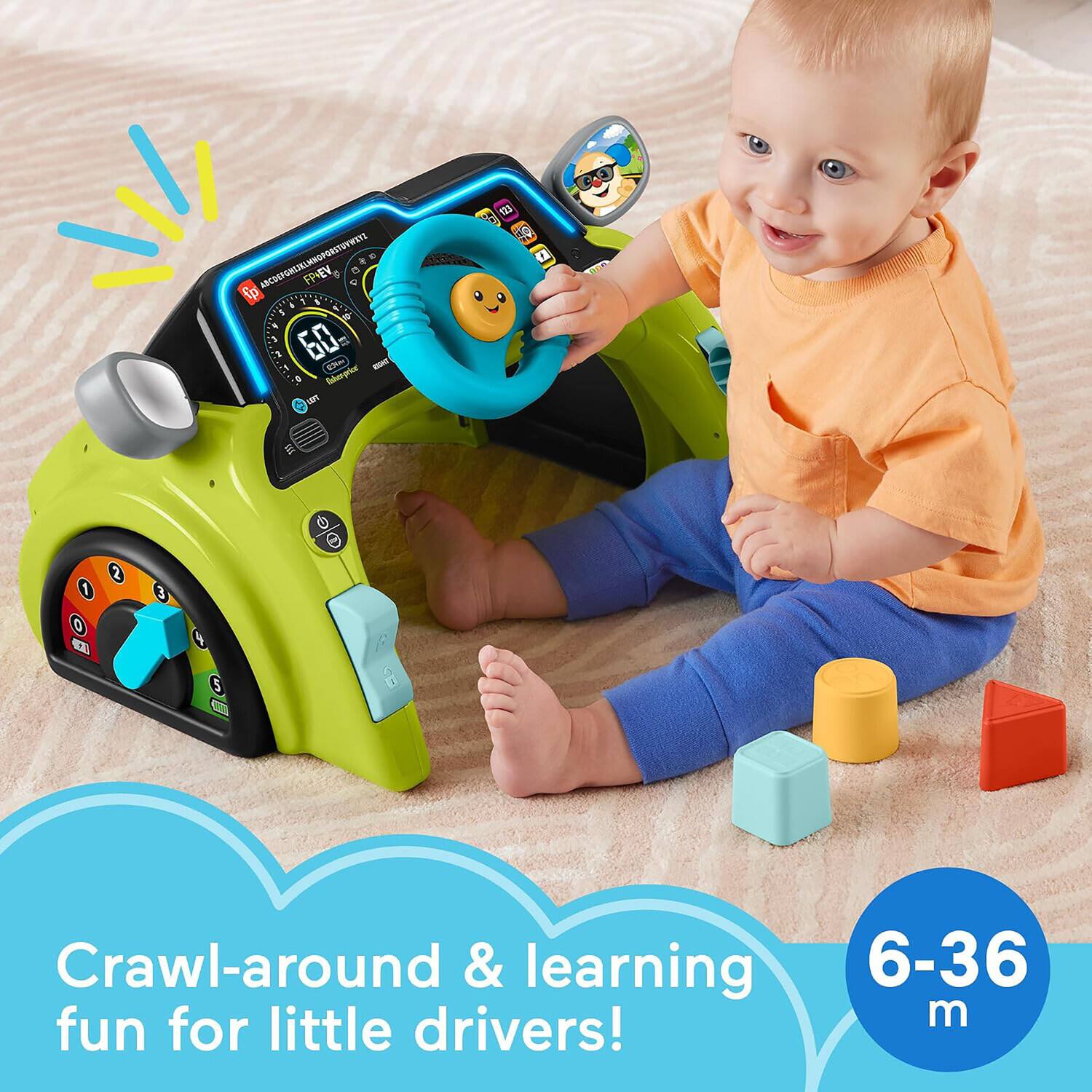 Crawl-around & learning fun for little drivers! 6-36 m