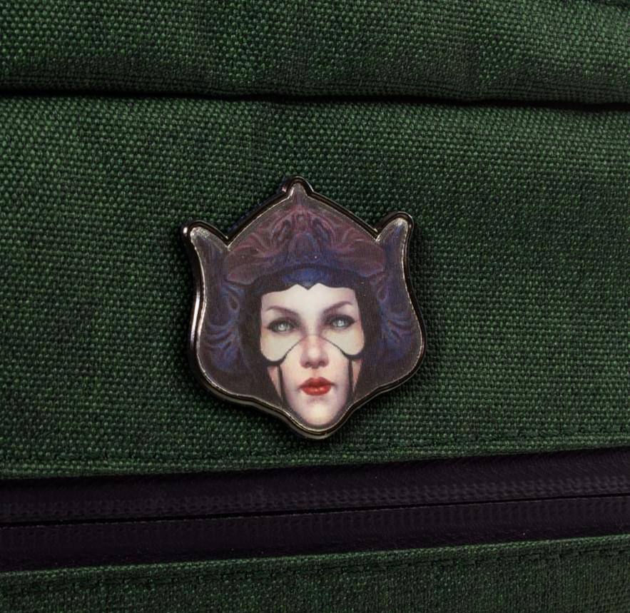 Alt View 10. Imaginary People - DOTA 2 Lotus 1.5 Inch Collector Lenticular Pin - Blue.