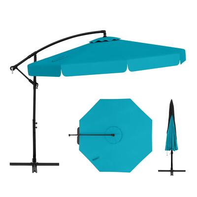 gymax 11ft patio offset hanging cantilever umbrella 360 degree tilt Sunnyglade 11 Ft Deluxe Umbrella Tan It can effectively block the glare sunlight with its large shading area and works well with water Gymax 11Ft Patio Offset Hanging