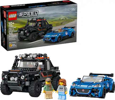 LEGO SPEED CHAMPIONS
10+
77264
Project 740 Jaguar Land Rover F-TYPE 7 G Classic
740 pcs/pzs
1-2 Builders
Build Together
JAGUAR
LAND ROVER
CLASSIC