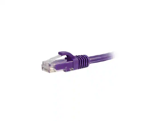 Front. Cables to Go - C2G 50819 3 ft. Cat6a Snagless Unshielded (UTP) Ethernet Network Patch Cable - Purple.