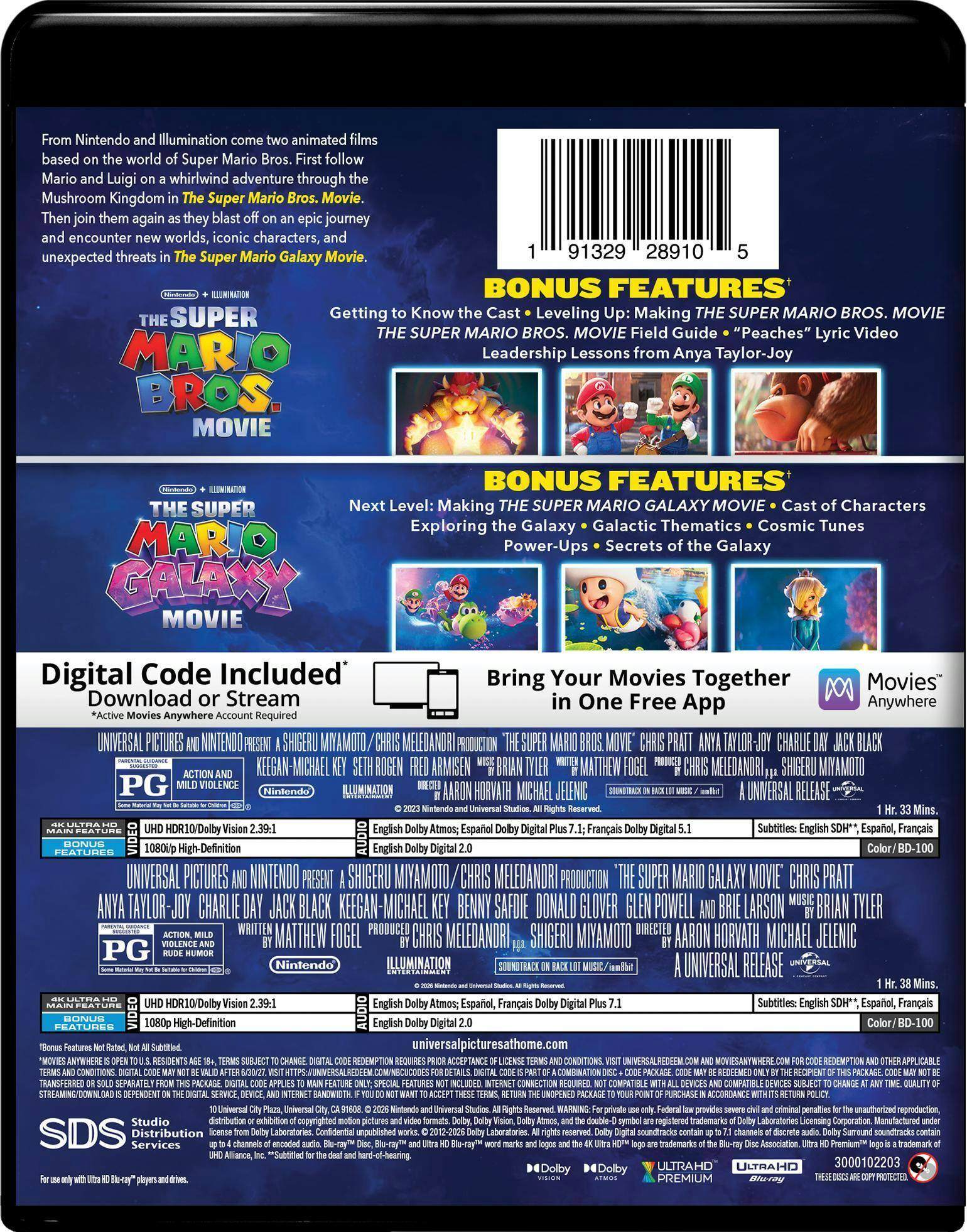 Back. Super Mario 2-Movie Collection   - 4K Blu-Ray.