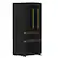 Angle. Forno Appliances - Luigi 18 Cu. Ft. Counter-Depth French Door Refrigerator with Antique Brass Handles - Black.