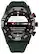 Alt View 6. Citizen - CZ Smart 44mm Black IP Stainless Steel Case Hybrid Heart Rate Smartwatch with Silicone Strap - Green.