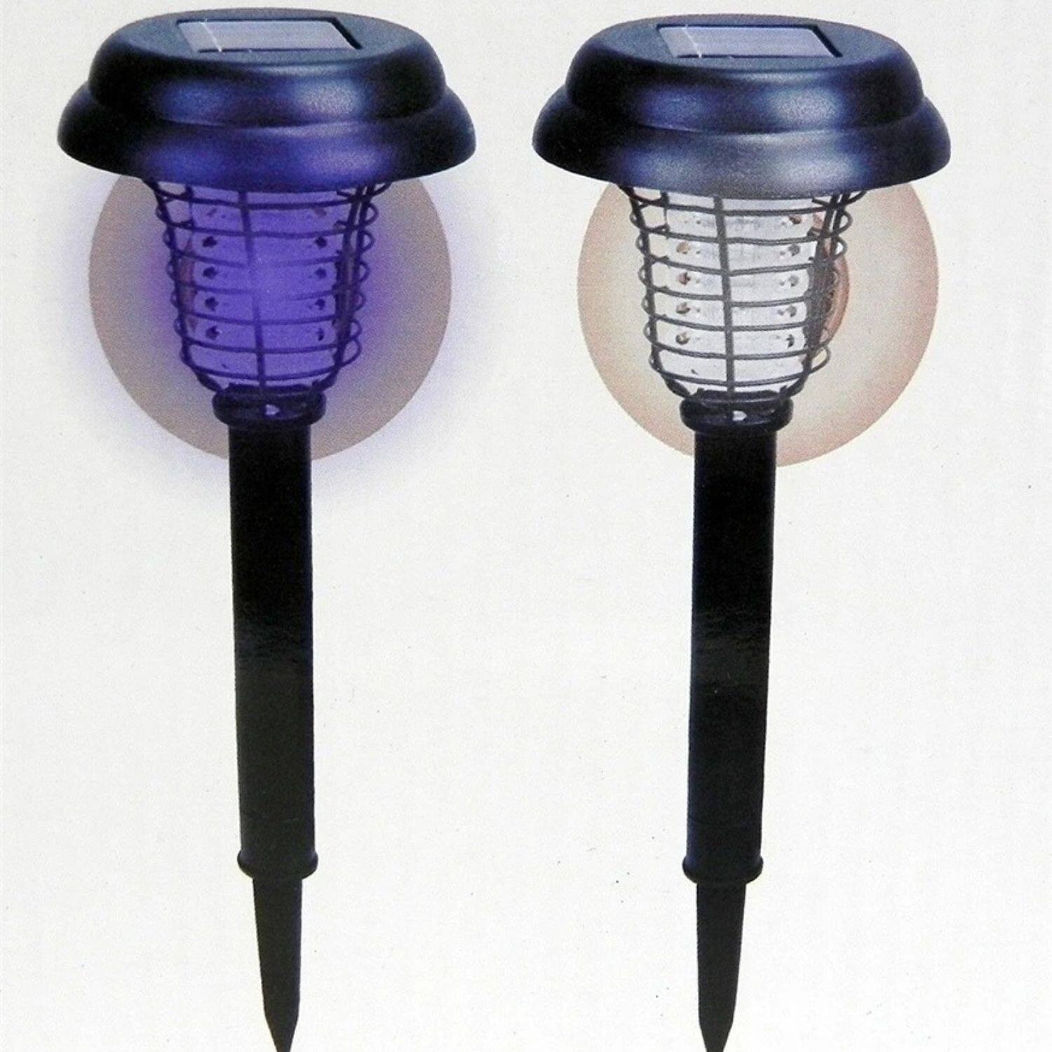 Back. Stock Preferred - Solar Powered Mosquito & Insect Bug Zapper - Black.