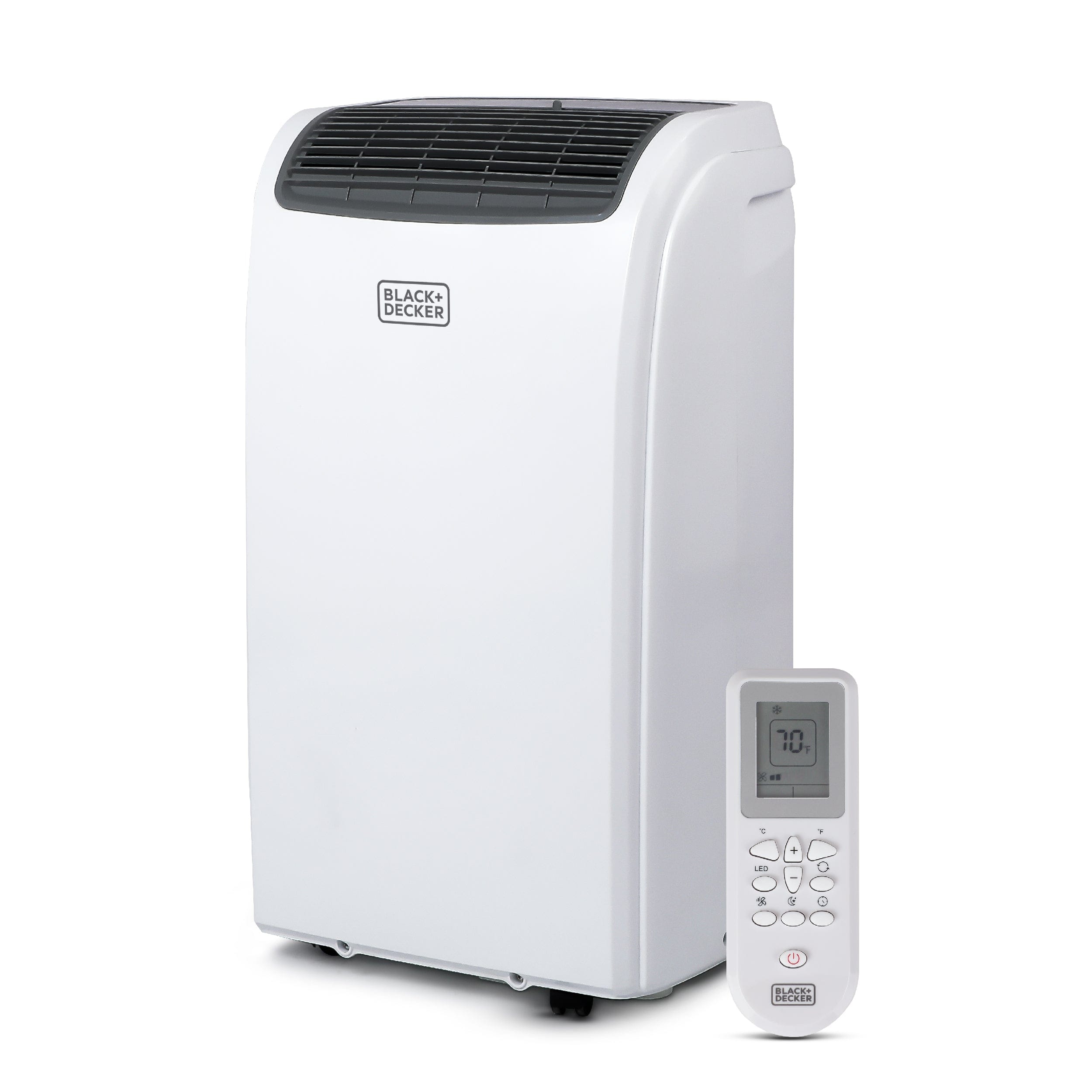 Black+Decker - Smart Portable Air Conditioner, 12,000 BTU for Rooms up to 550 Sq. Ft - White