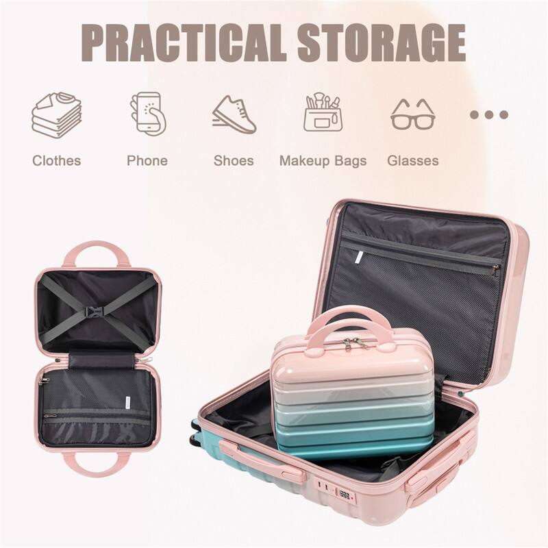 PRACTICAL STORAGE  
Clothes  
Phone  
Shoes  
Makeup Bags  
Glasses