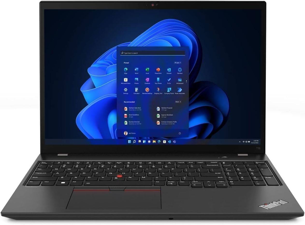 Lenovo Refurbished Excellent ThinkPad T16 Gen 1 Laptop: 16