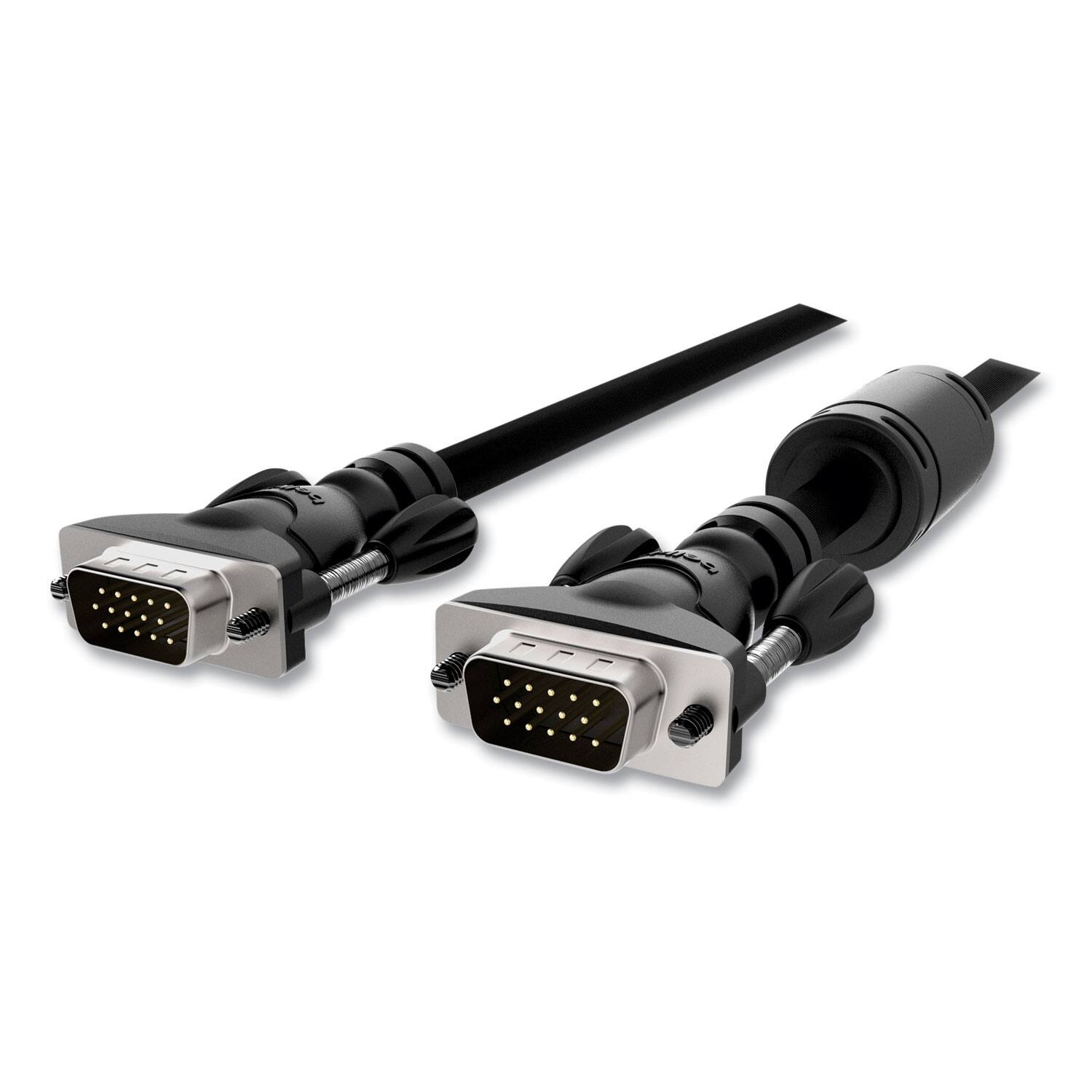Left. Belkin - Pro Series High Integrity VGA Monitor Cable, 10 ft, Black.