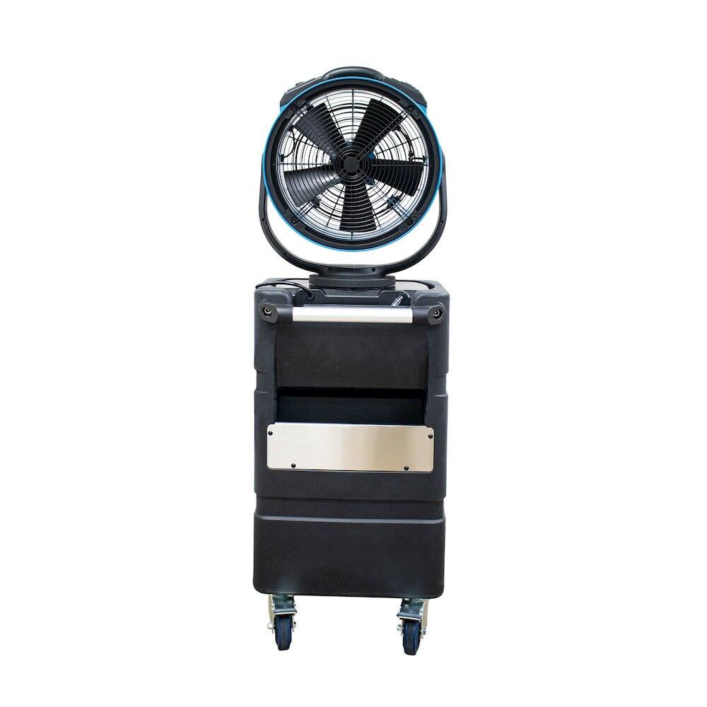 Front. XPOWER - Oscillating Portable 3 Speed Outdoor Cooling Misting Fan - Blue.