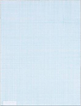 TOPS - Graph Pad, 8.5" x 11", Graph Ruled, 50 Sheets/Pad (33081) - White
