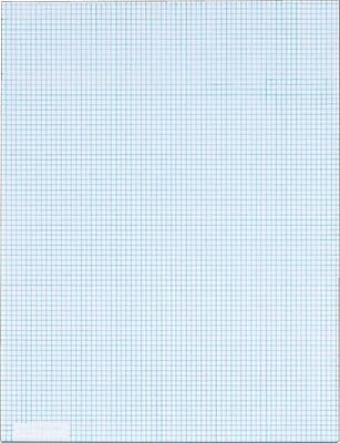 Front. TOPS - TOPS Graph Pad, 8.5" x 11", Graph Ruled, White, 50 Sheets/Pad (33081) - White.
