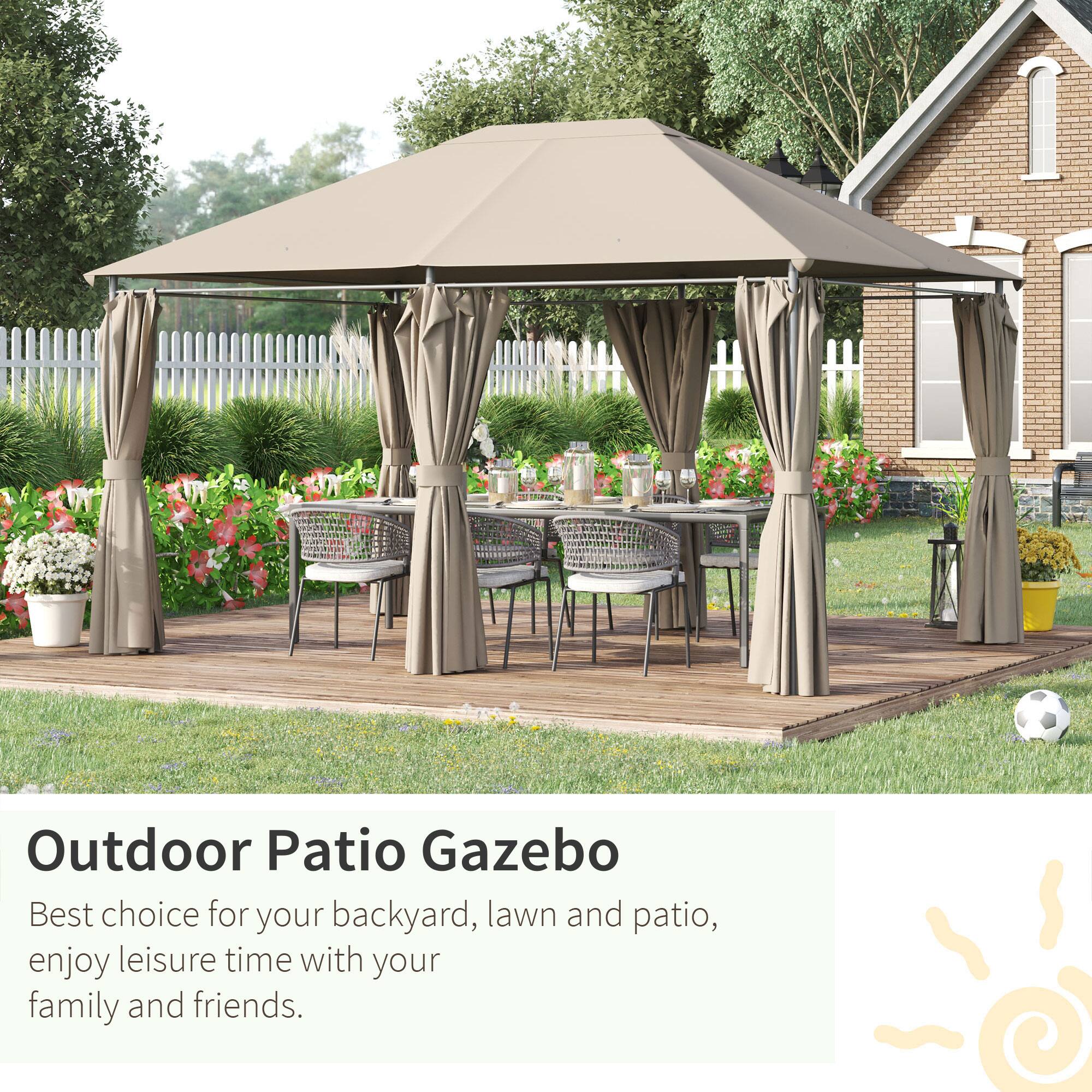 Outdoor Patio Gazebo
Best choice for your backyard, lawn and patio, enjoy leisure time with your family and friends.