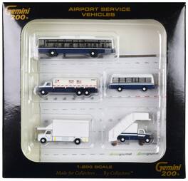 Airport Service Vehicles Set of 5 pieces "Gemini 200" Series Diecast Models by GeminiJets - Multi