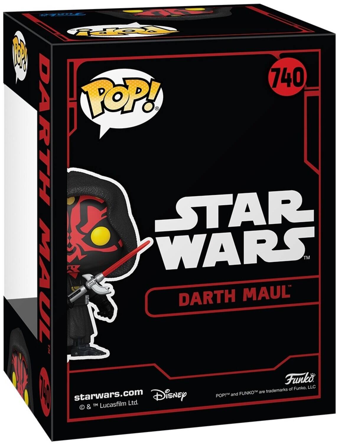 POP!  
STAR WARS™  
DARTH MAUL™  

740  

starwars.com  
© & ™ Lucasfilm Ltd.  

POP!™ and FUNKO™ are trademarks of Funko, LLC  

Disney