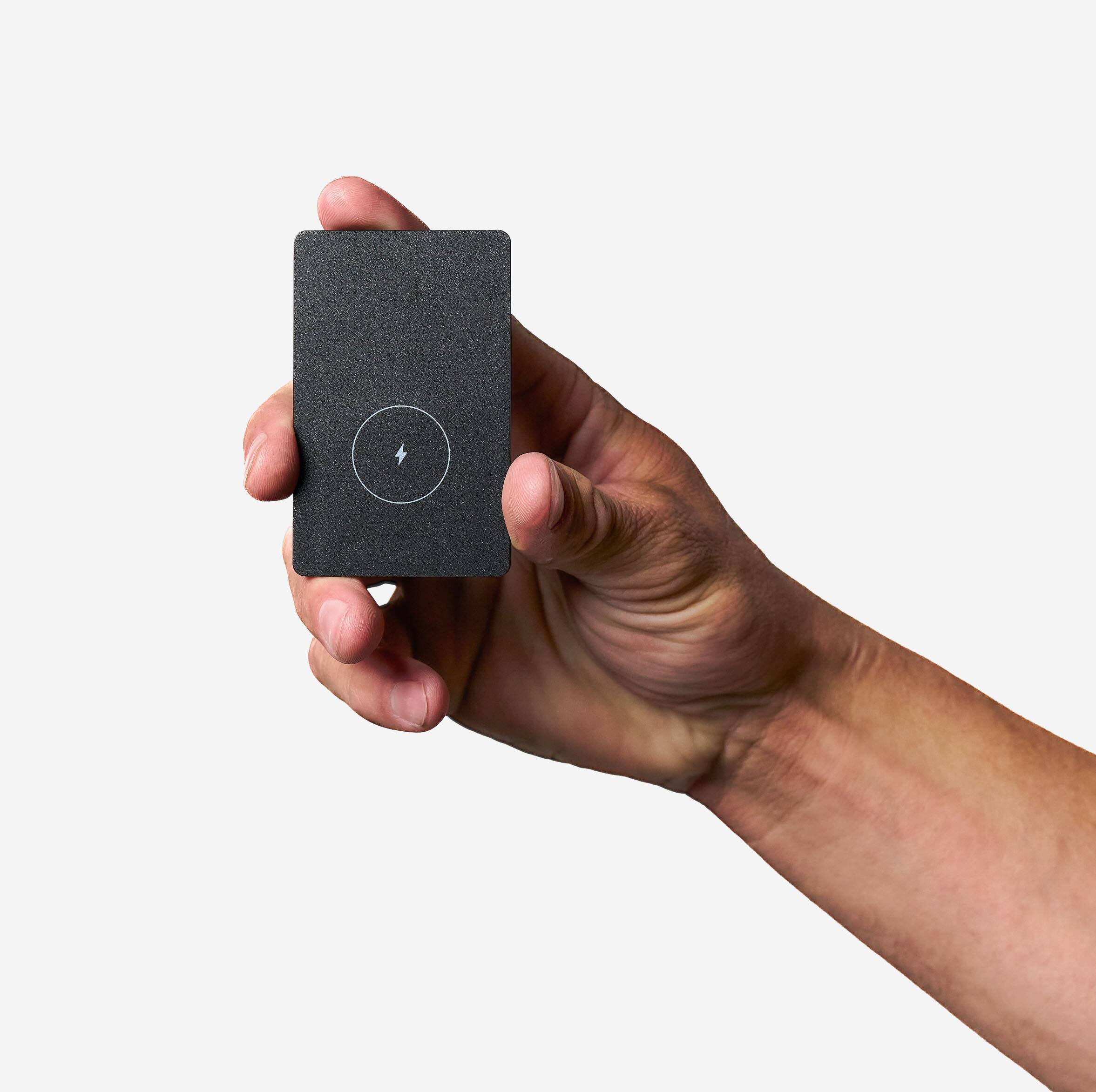 Left. The Ridge Wallet - Ridge - Tracker Card - Black.