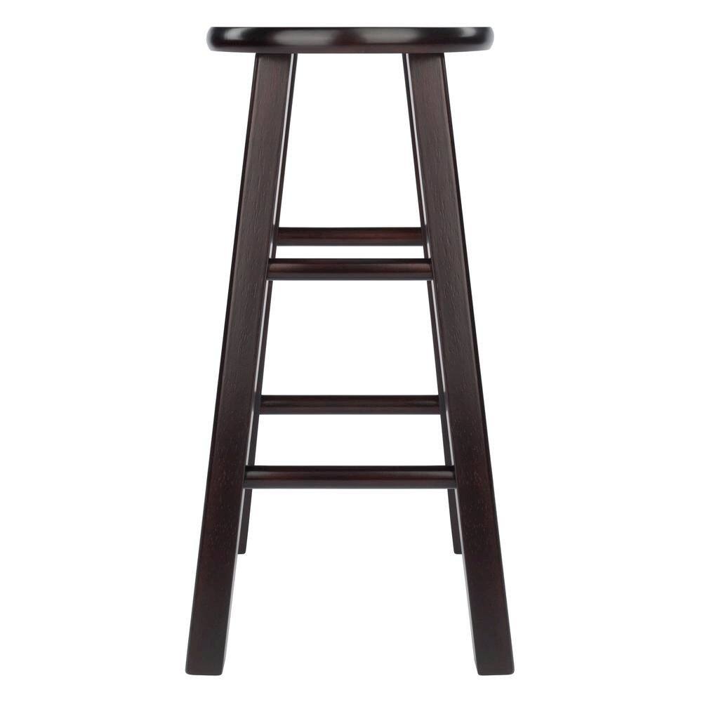 Alt View 1. FurniFact - 2-Piece Counter Stool Set - Espresso.