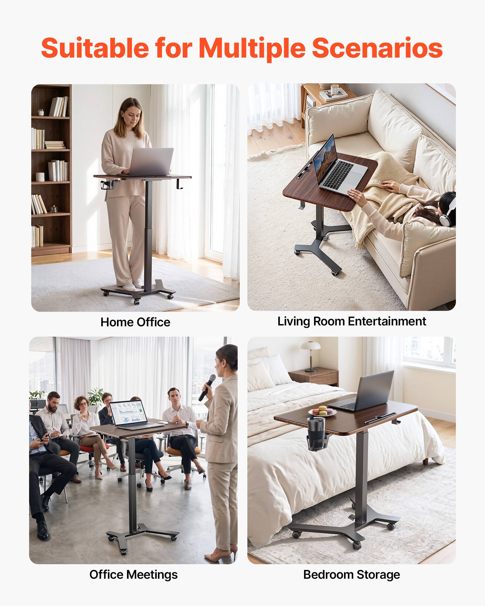 Suitable for Multiple Scenarios

- Home Office
- Living Room Entertainment
- Office Meetings
- Bedroom Storage