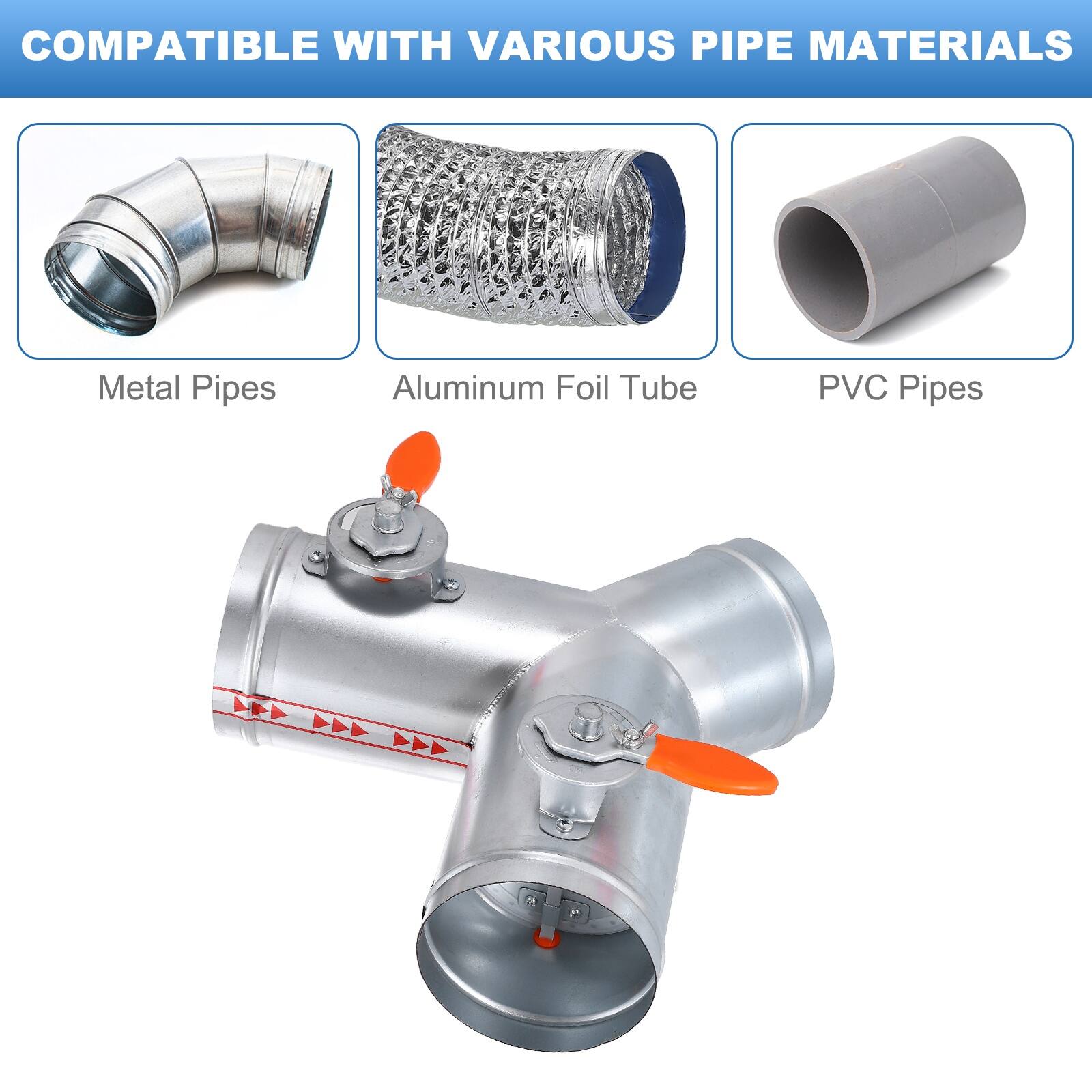 COMPATIBLE WITH VARIOUS PIPE MATERIALS

- Metal Pipes
- Aluminum Foil Tube
- PVC Pipes