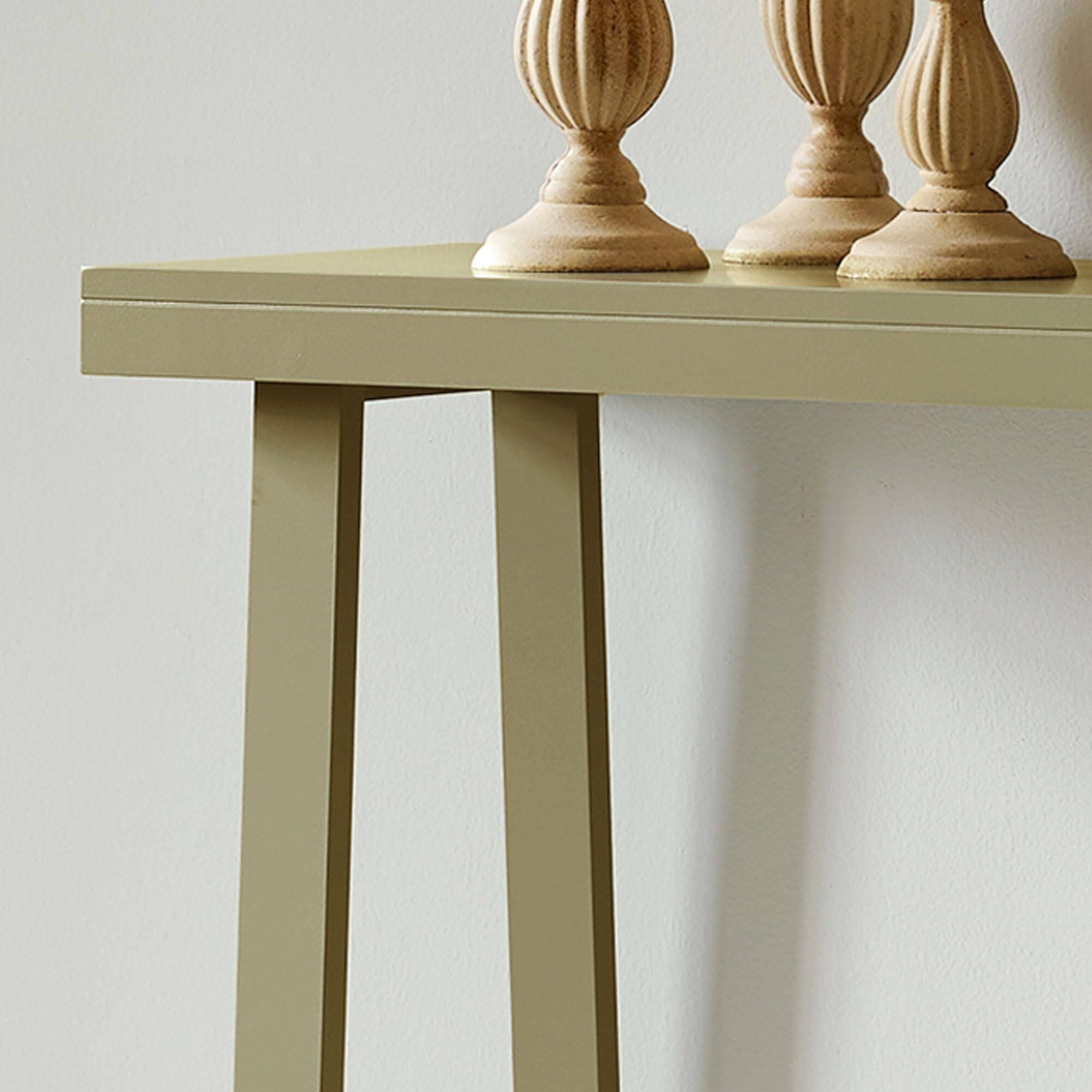 Back. Kings Brand Furniture - Kings Brand Furniture Emma Narrow Console Table with Lower Shelf - Natural 103.