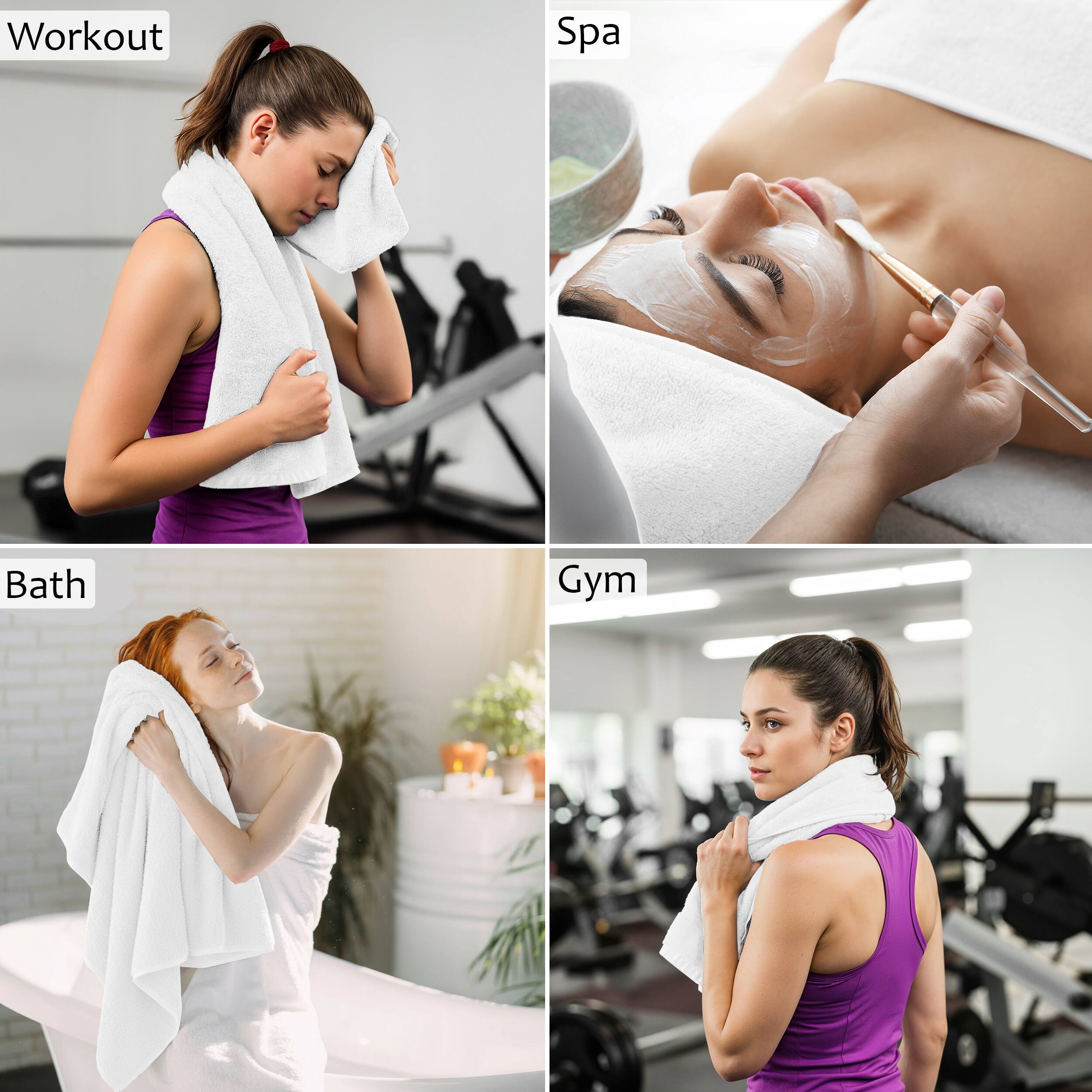 - Workout
- Spa
- Bath
- Gym