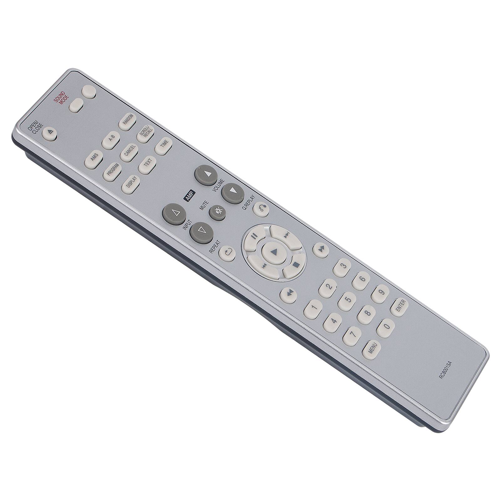 Sure, here is the corrected and grouped text from the image:

**Top Left:**
- 50U
- RANDOM
- 4-5 KMS
- CAACEL

**Top Right:**
- TEXT
- DISPLAY
- TIME
- VOLUME
- AMP
- MUTE
- INPUT
- REPEAT
- REPLAY

**Number Pad:**
- 3 9 2 6 5 - ENTER
- 8 4 0 7 MENU

**Bottom Right:**
- RCHOC1SA