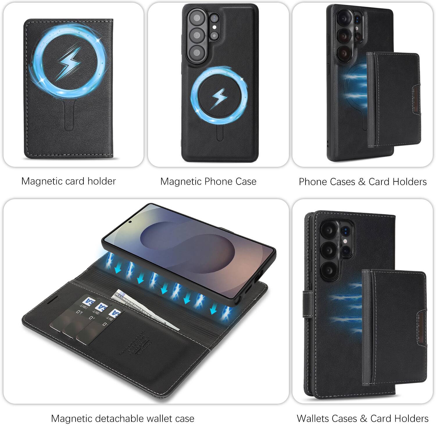 Magnetic card holder  
Magnetic Phone Case  
Phone Cases & Card Holders  
Magnetic detachable wallet case  
Wallets Cases & Card Holders