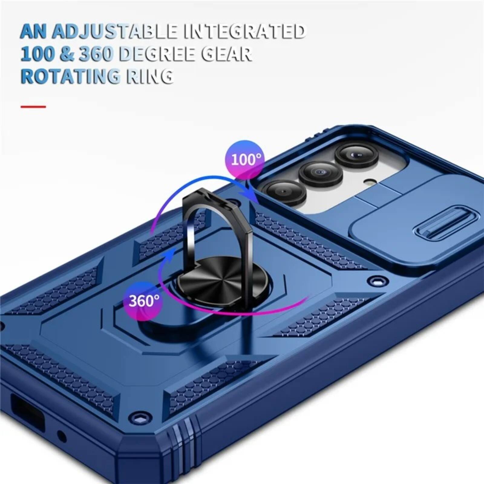 AN ADJUSTABLE INTEGRATED 100 & 360 DEGREE GEAR ROTATING RING