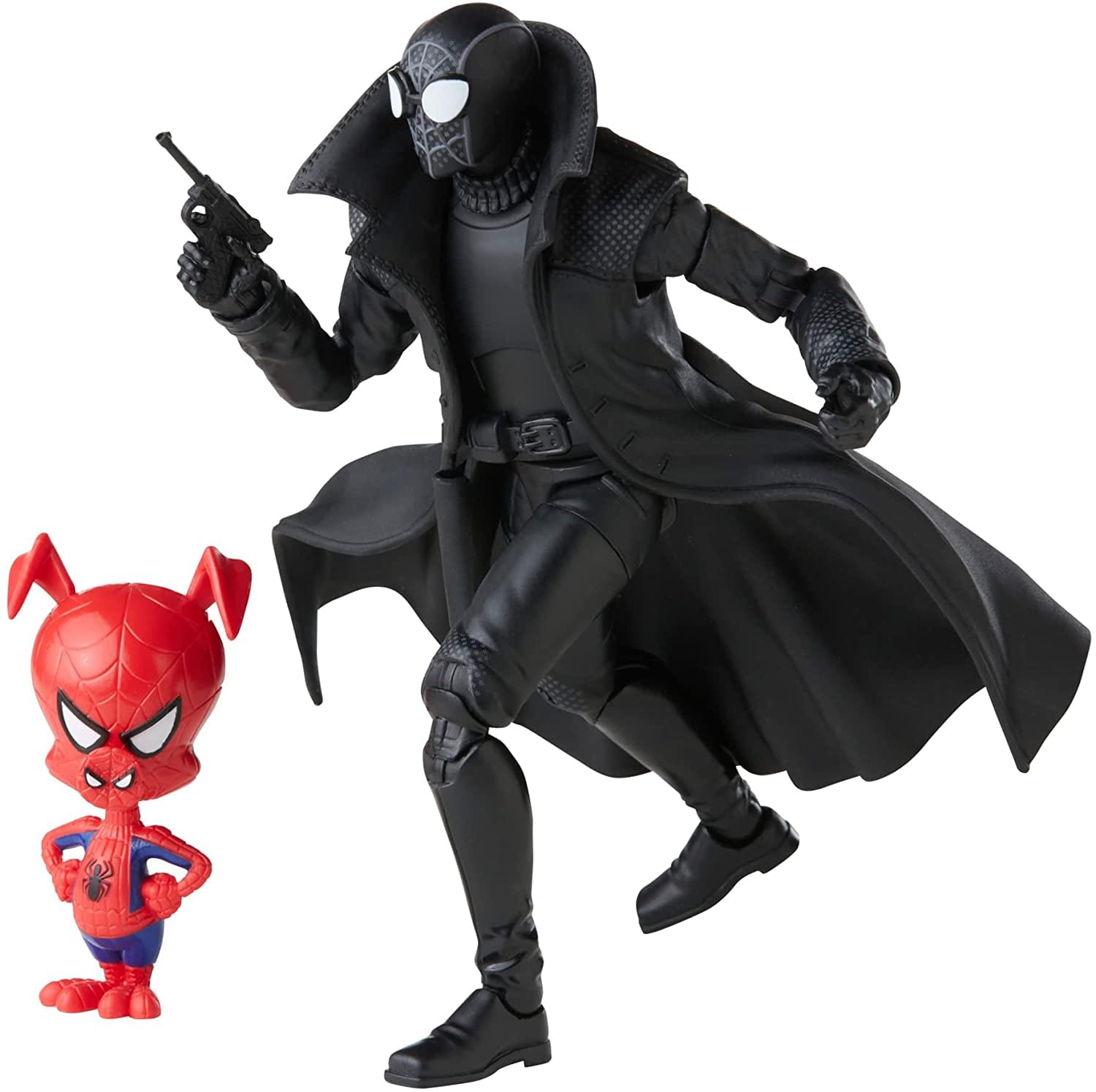 Alt View 10. Hasbro - Marvel Legends 6 Inch Figure 2-Pack | Spider-Man Noir and Spider-Ham - Black.