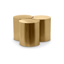 Meridian Furniture - Dimple Coffee Table - Gold