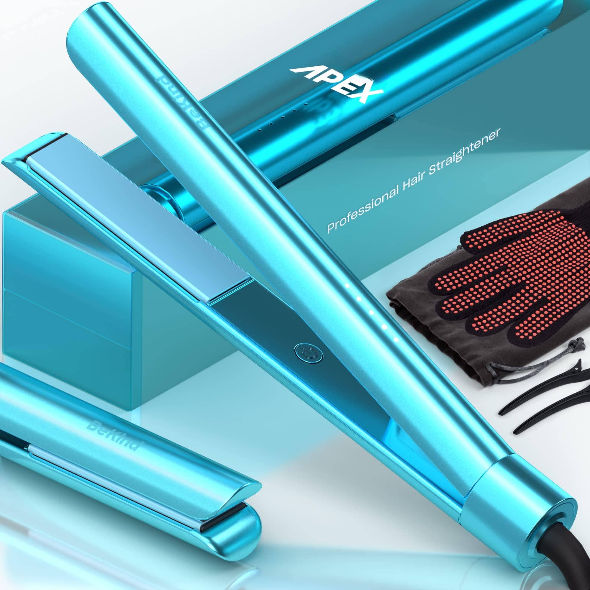 VEGA AUTOMOTIVE - Apex 2 in 1 Hair Straightener Flat Iron 1 460 f And Curler For All Hairstyles Ultrasmooth Tech 15s Fast He - Crystal Blue