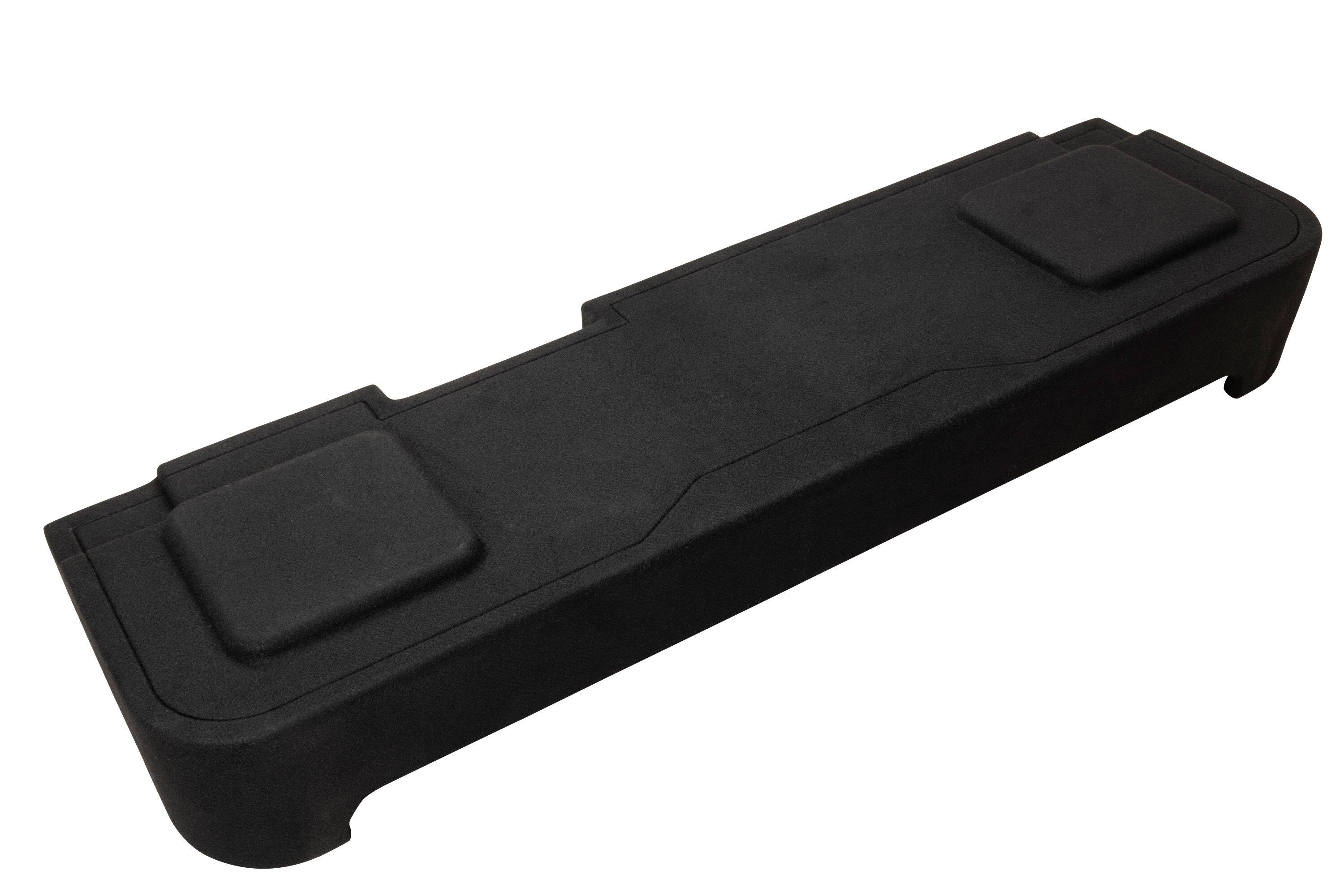Back. KICKER - L7T Custom Fit Dual 10" 2-Ohm Down Firing Enclosure Subwoofer for Select Chevy Silverados/GMC Sierra Crew Cabs - Black.