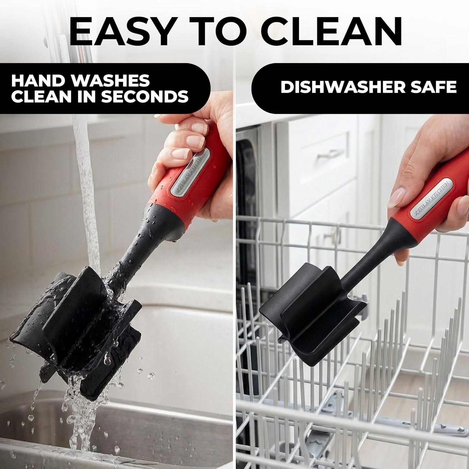 EASY TO CLEAN

HAND WASHES CLEAN IN SECONDS

DISHWASHER SAFE