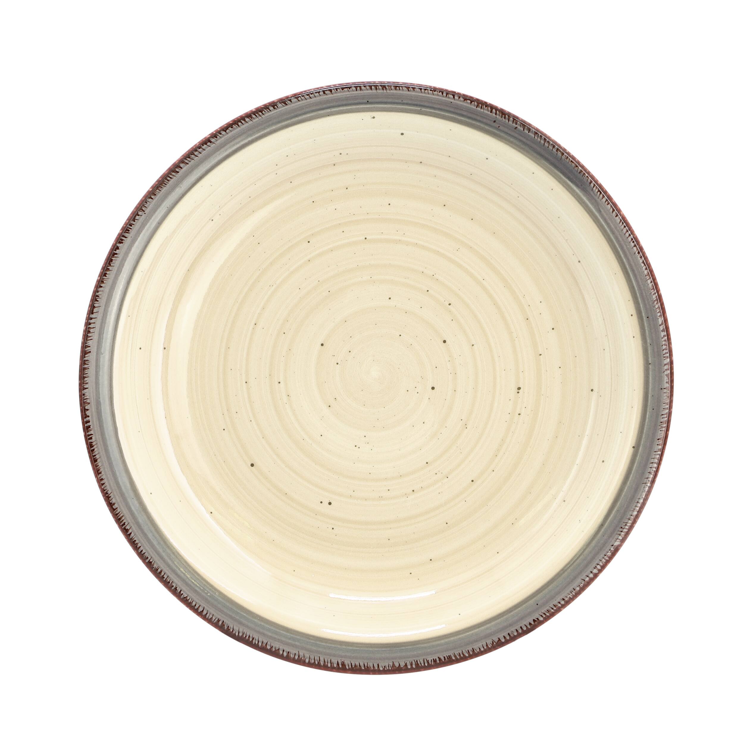 Alt View 3. Gibson - Gibson Home Holcomb 12 Piece Ceramic Dinnerware Set in Beige - Beige.