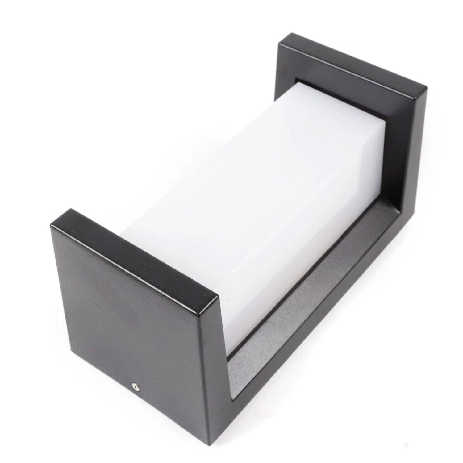 Angle. Home Collection - Modern Waterproof LED Outdoor Wall Sconce – Exterior Porch Wall Lamp Fixture.