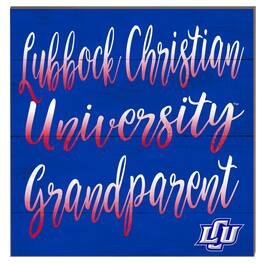 Jardine - Lubbock Christian Chaparral 10" x 10" Grandparent Plaque - Blue