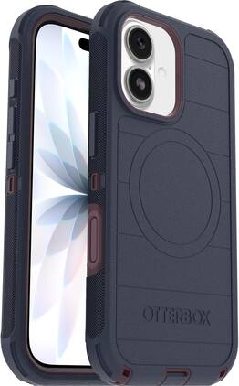 OtterBox - Defender Series Pro Hard Shell for Apple iPhone 17 - Indigo Tulip (Blue & Purple)
