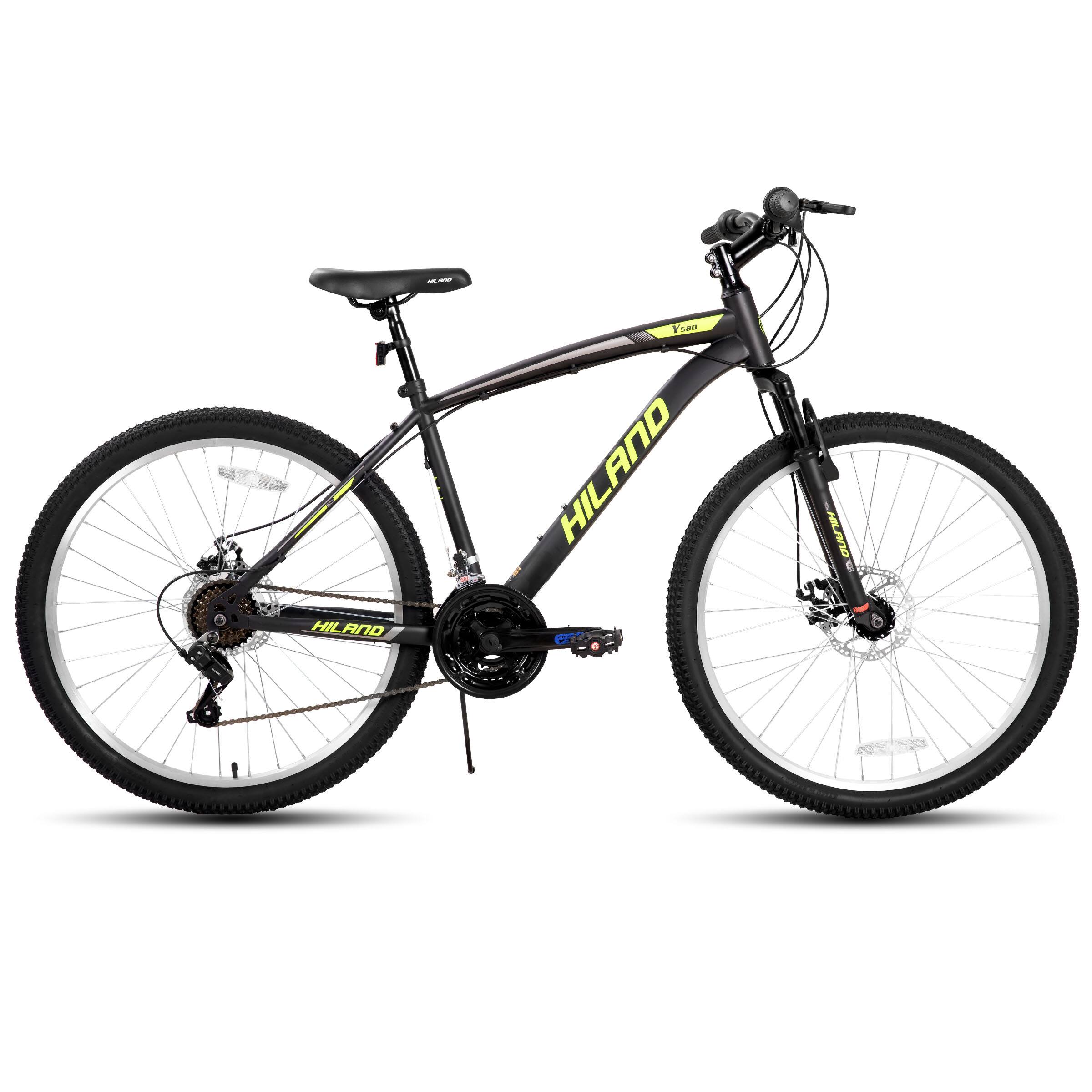 HILAND Mens Womens Mountain Bike, 26 Inch 18 Speed HI Ten Steel