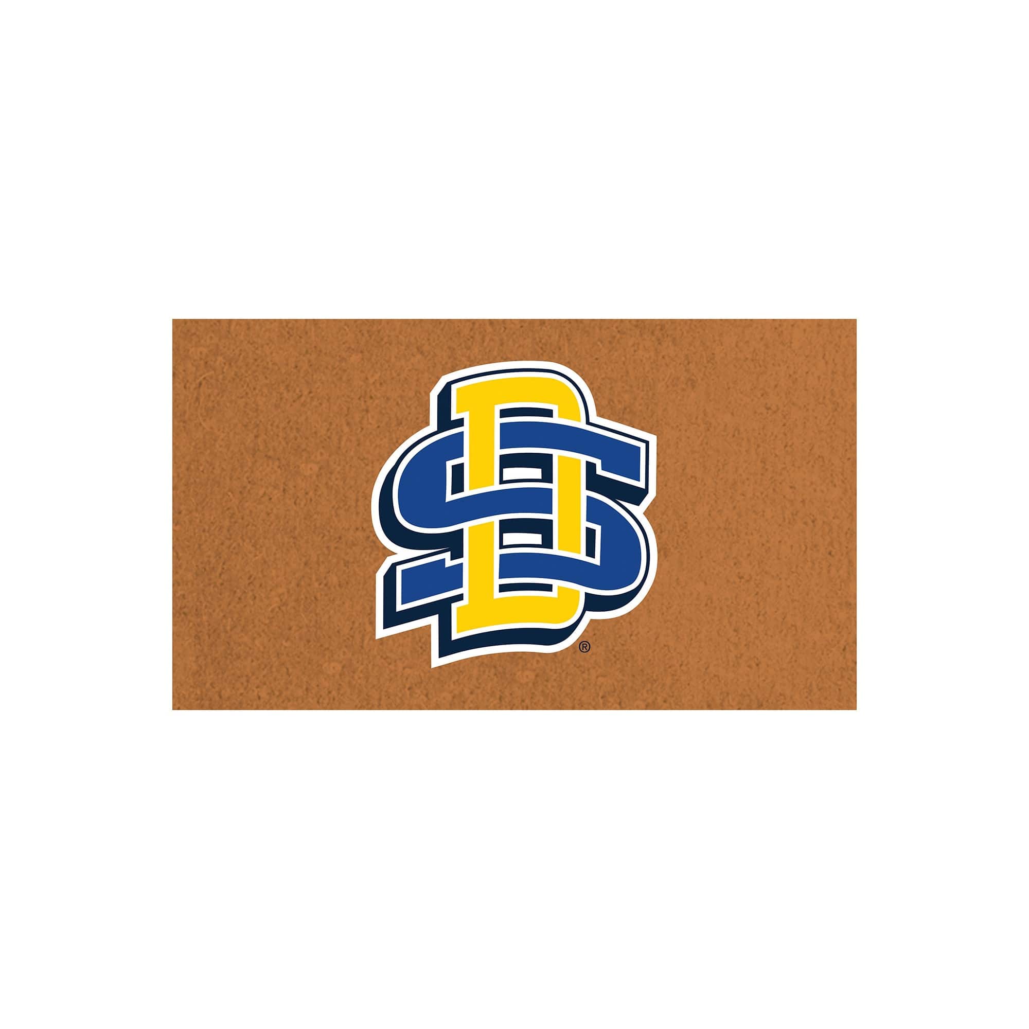 Evergreen Enterprises - South Dakota State Jackrabbits 28" x 16" Team Logo Outdoor Coir Mat - Multicolor