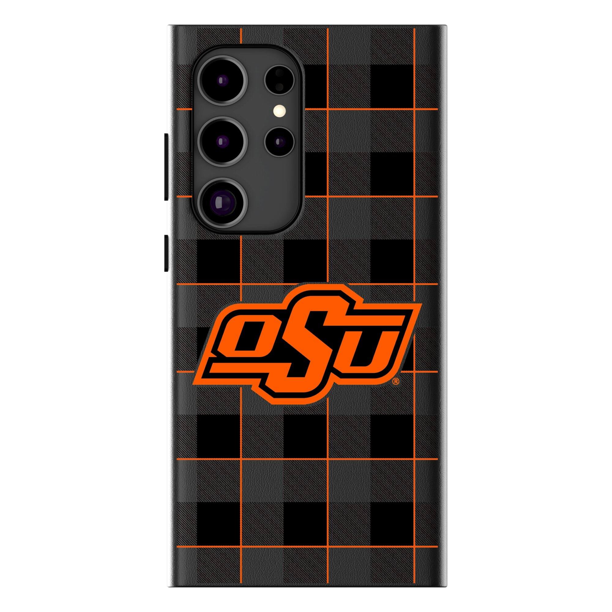 Keyscaper - NCAA - Oklahoma State Cowboys Plaid Galaxy Magnetic Bump Case - S25 - Black price history on PriceWatchPro