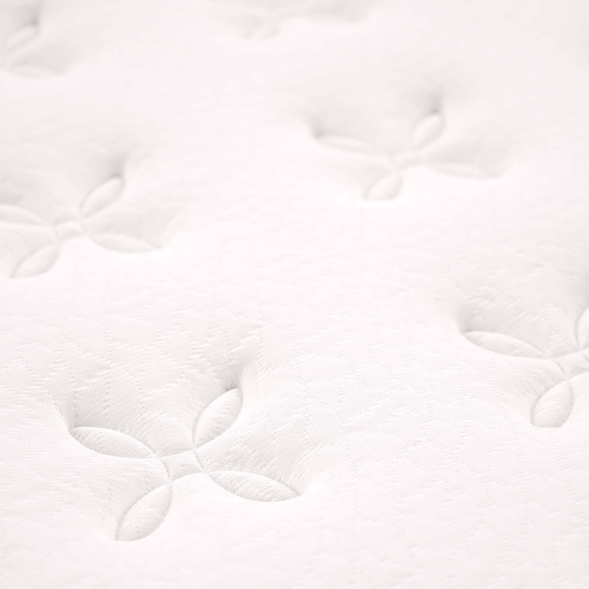 Back. Modway - Jenna 8" Innerspring and Foam King Mattress by Modway - White.