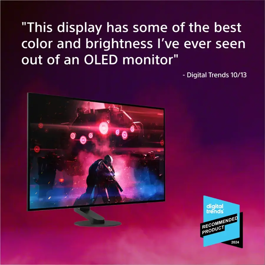 "This display has some of the best color and brightness I've ever seen out of an OLED monitor" - Digital Trends 10/13 digital trends RECOMMENDED PRODUCT 2024
