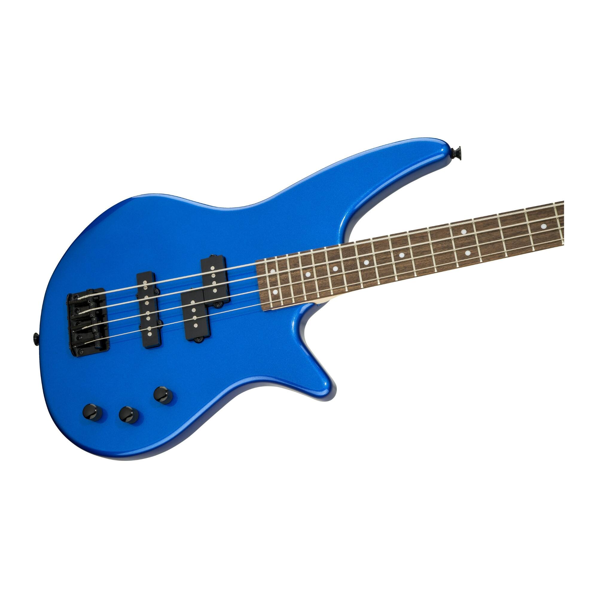 Left. Jackson - Jackson JS Series Spectra Bass JS2 4-String Electric Guitar (Metallic Blue).