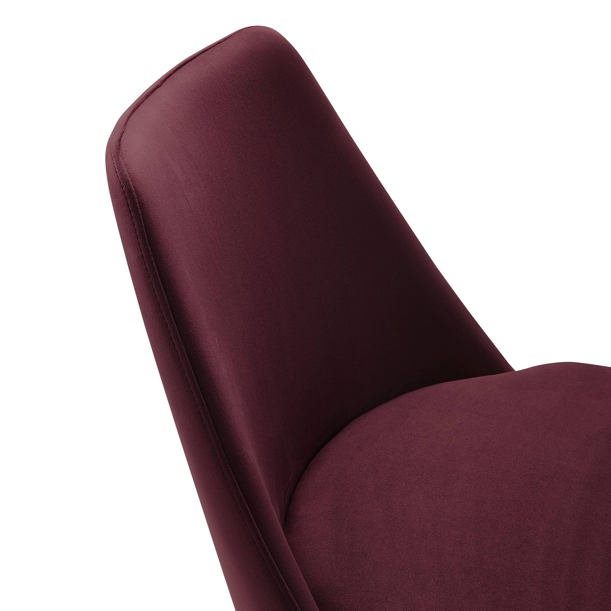 Alt View 6. Modway - Lippa Swivel Dining Chair by Modway - Black Mulberry.