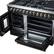 Alt View 11. Forno Appliances - 48 in. Wide 8 Burner Galiano 6.58 Cu. Ft. Freestanding Dual Fuel True Convection Range - Black.