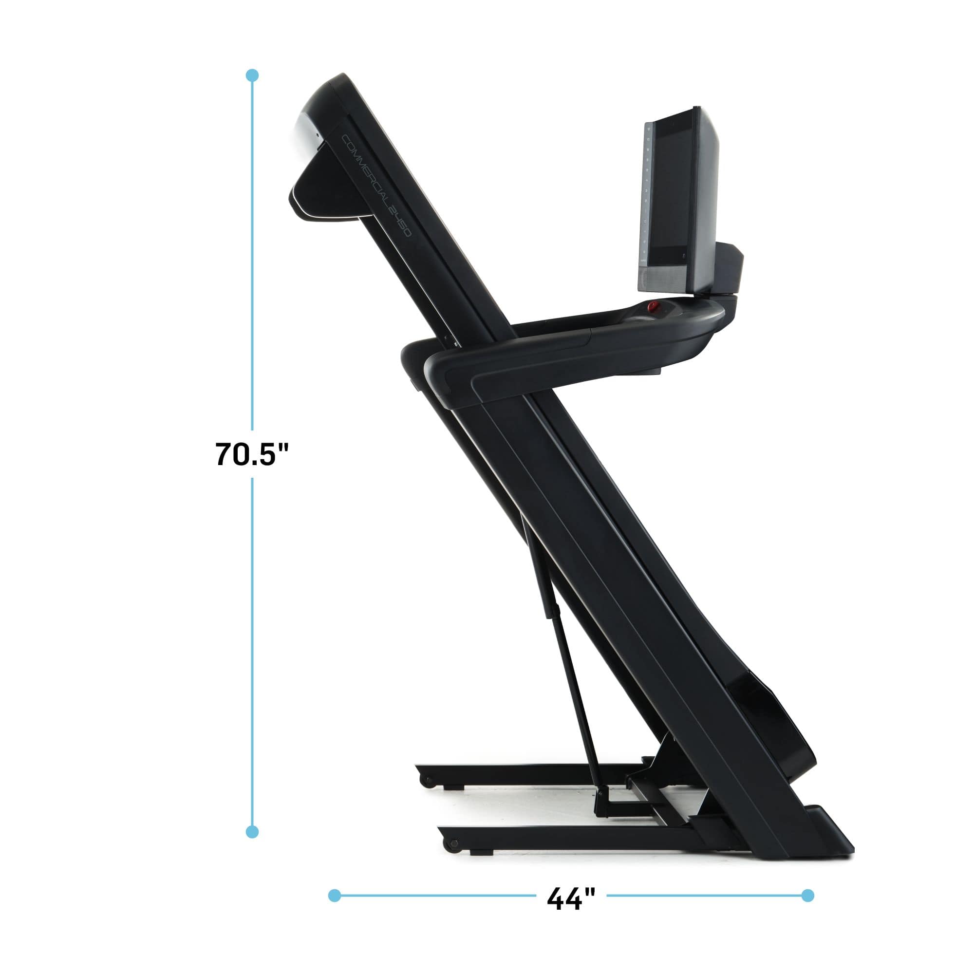 Left. NordicTrack - Commercial 2450 Treadmill - Black.