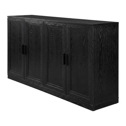 Front. Crosley Furniture - Essen Sideboard - Black.